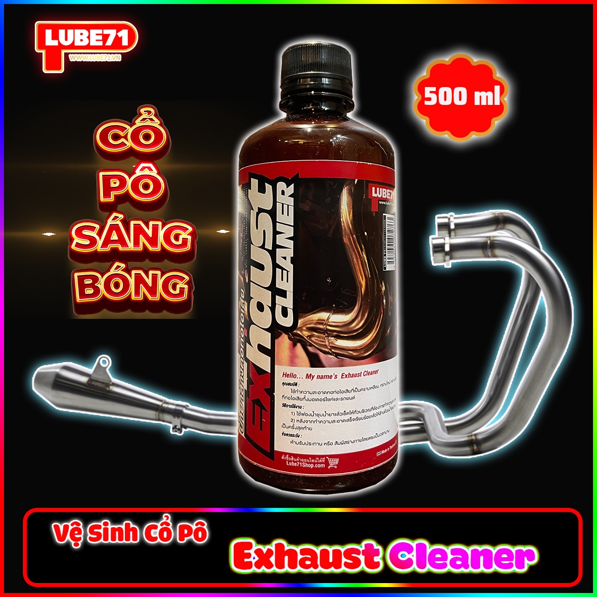EXHAUST CLEANER 500ml  - Dung Dịch Tẩy Rữa Vệ Sinh Cổ Pô 
