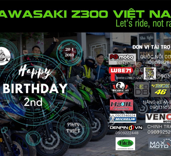 Lube71 Việt Nam hân hạnh tài trợ sinh nhật Z300 Việt Nam lần thứ 2