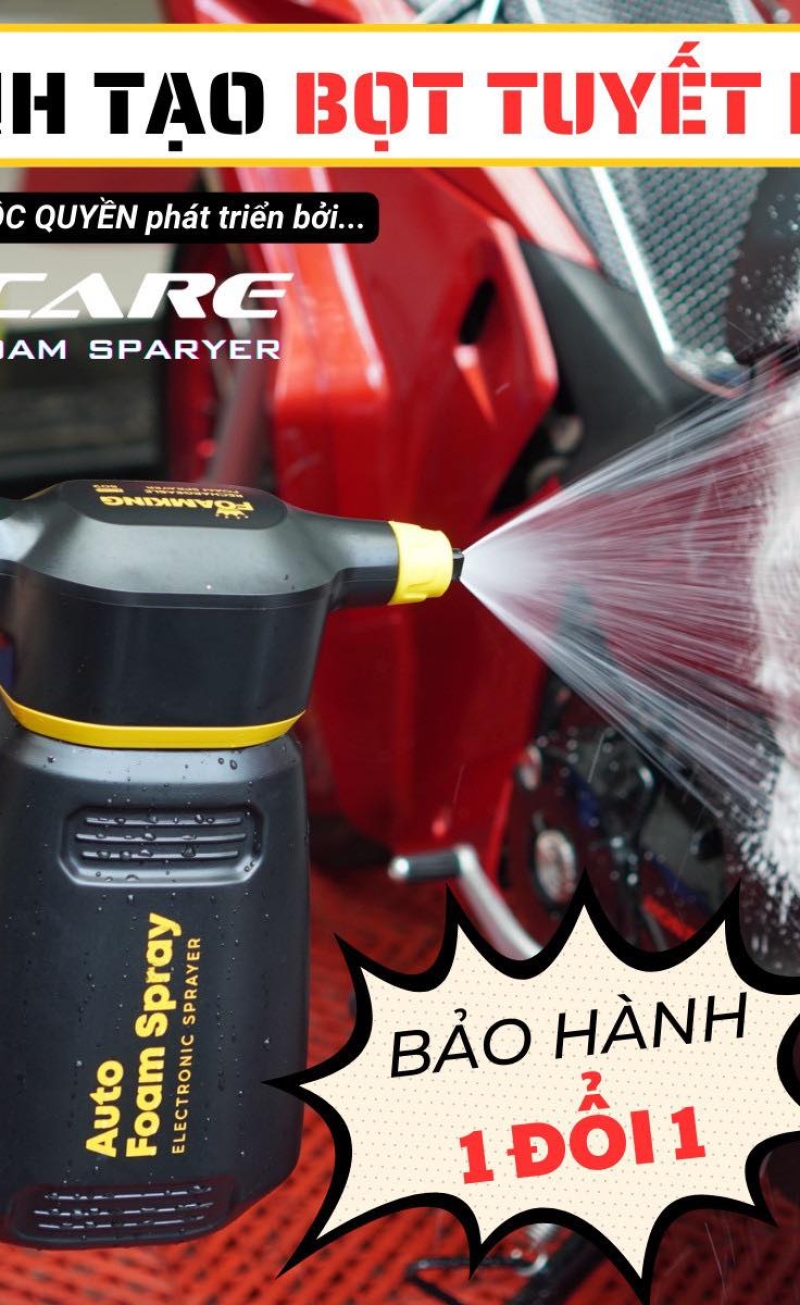 Bình Xịt Bọt Tuyết Sử Dụng Pin 