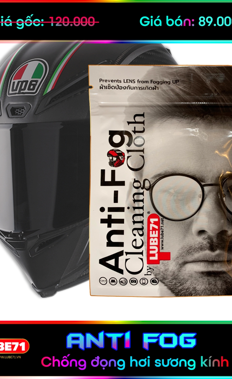  Anti Fog - Chống đọng sương mù nón bảo hiểm, kính cận