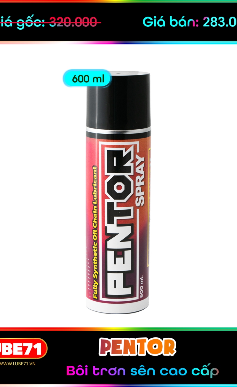 PENTOR - Dưỡng Sên Cao Cấp Chống Văng, Bám Lâu Đến 500km